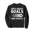 Funny Soccer Art Gag Soccer Sweatshirt - Fun Novelty Design for Adults