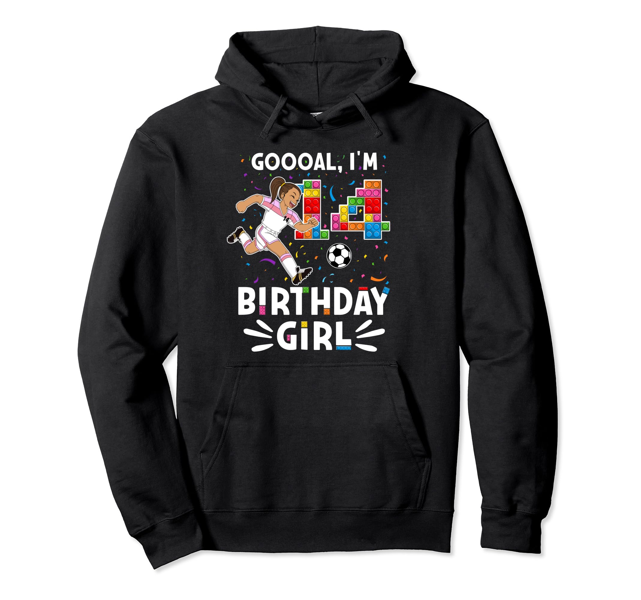 Goooal Im 14 I Building Blocks I 14Th Hoodie - Streetwear Style Unisex