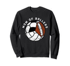 Mom Ballers Funny Volleyball Sweatshirt - Casual Everyday Wear Men Women