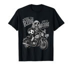 Cocker Spaniel Motorbike Love T-Shirt - Casual Everyday Wear Unisex
