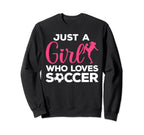 Funny Soccer Soccer Player Team Sweatshirt - Minimalist Print for Adults