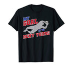 My Goal Is To Deny Yours Funny Soccer T-Shirt - Graphic Print Unisex