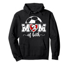 Mom Both Proud Soccer And Dance Mom Hoodie - Aesthetic Graphic Unisex