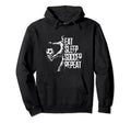 Eat Sleep Soccer Repeat Soccer Player Hoodie - Graphic Print Men Women