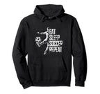 Eat Sleep Soccer Repeat Soccer Player Hoodie - Graphic Print Men Women