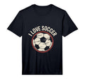 Mens I Love Soccer Football T-Shirt - Casual Everyday Wear Men Women