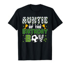Auntie Birthday Soccer Group Family T-Shirt - Custom Art Print Men Women