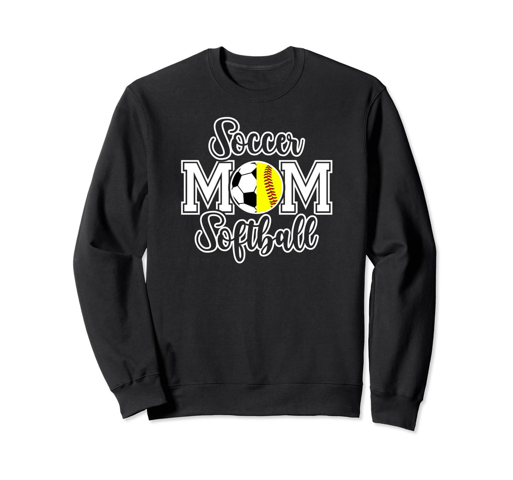 Soccer Softball Mom Ballers Softball Sweatshirt - Graphic Print Men Women