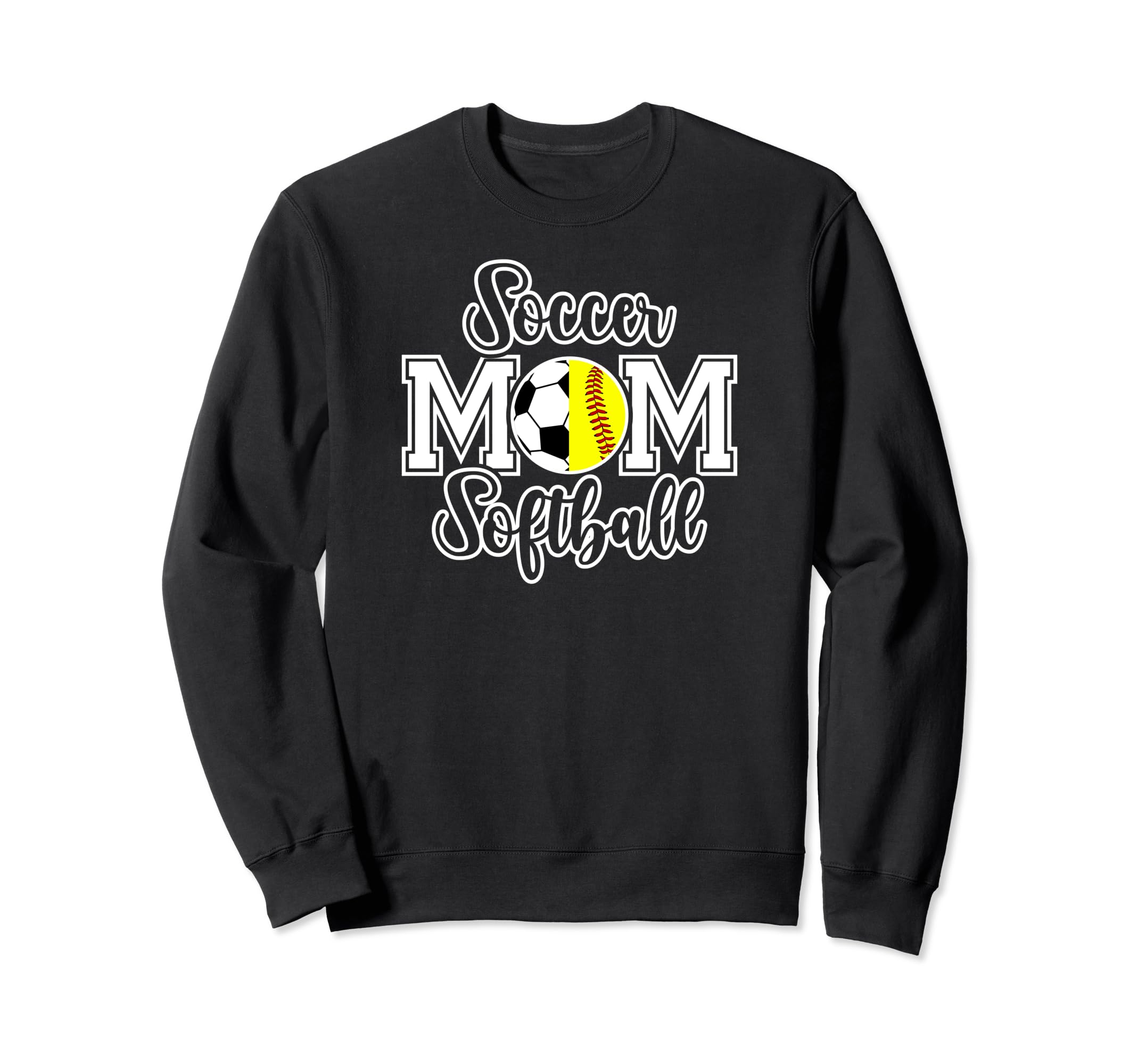 Soccer Softball Mom Ballers Softball Sweatshirt - Graphic Print Men Women