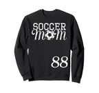 Soccer Mom Jersey Number 88 Favorite Sweatshirt - Novelty Apparel Unisex