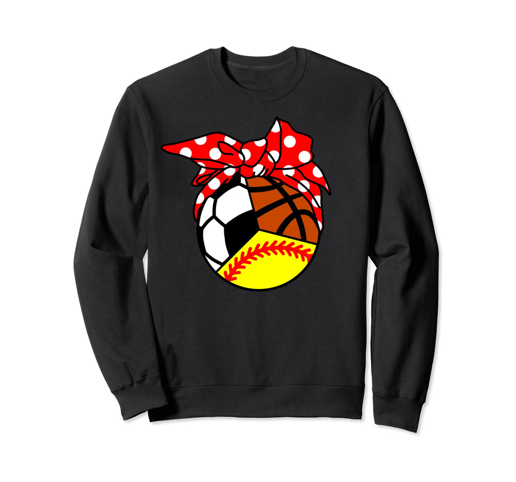 Softball Soccer Basketball Player Sweatshirt - Fun Novelty Design Unisex