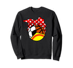 Softball Soccer Basketball Player Sweatshirt - Fun Novelty Design Unisex