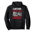 Soccer Keeper Dad Will Yell Loudly Hoodie - Novelty Apparel for Adults