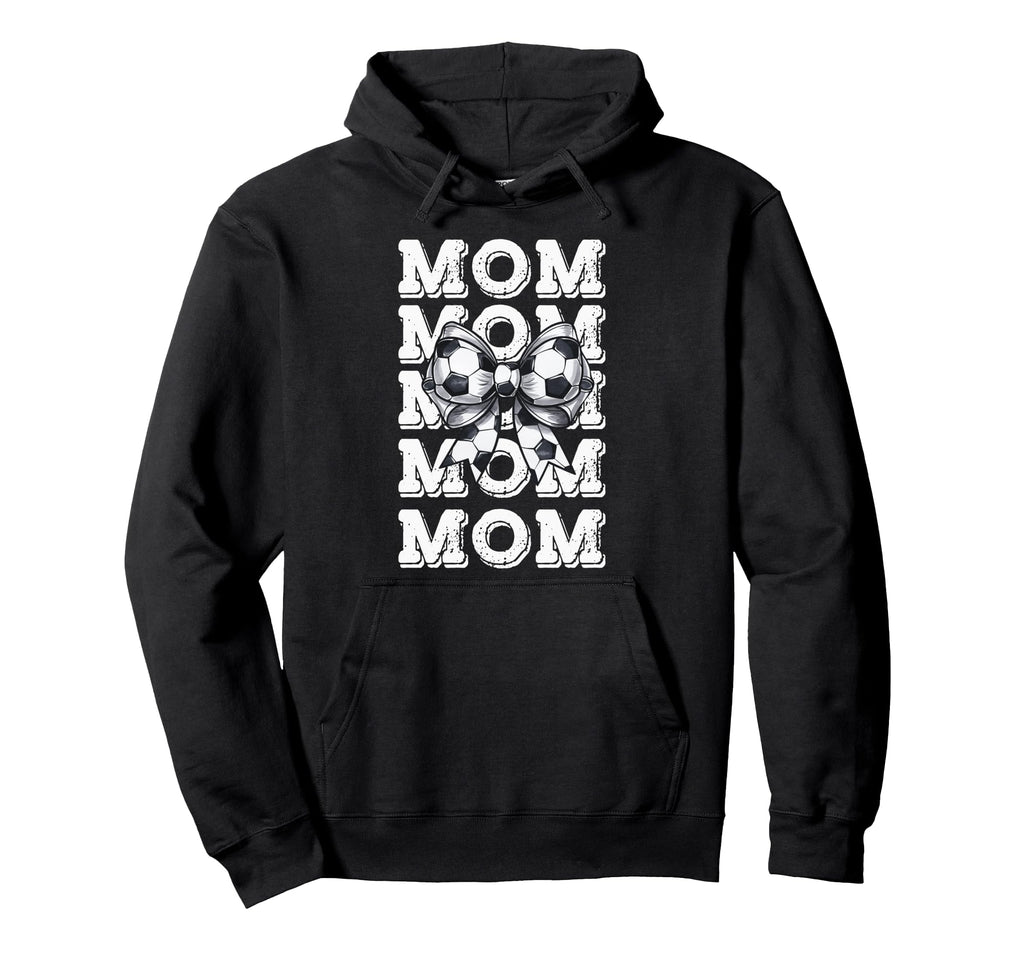Coquette Soccer Bow Mom Sister Grandma Hoodie - Novelty Apparel Men Women