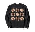 Soccer Bow Game Day Baseball Sweatshirt - Streetwear Style for Adults
