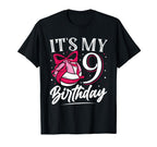 Its My Nine 9Th Birthday Volleyball T-Shirt - Unique Graphic for Adults