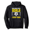 Soccer Goalie Goalkeeper Training Hoodie - Custom Art Print Unisex