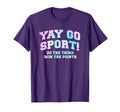 Non Sports Fan Tie Dye Go Sports Yay T-Shirt - Aesthetic Graphic Unisex