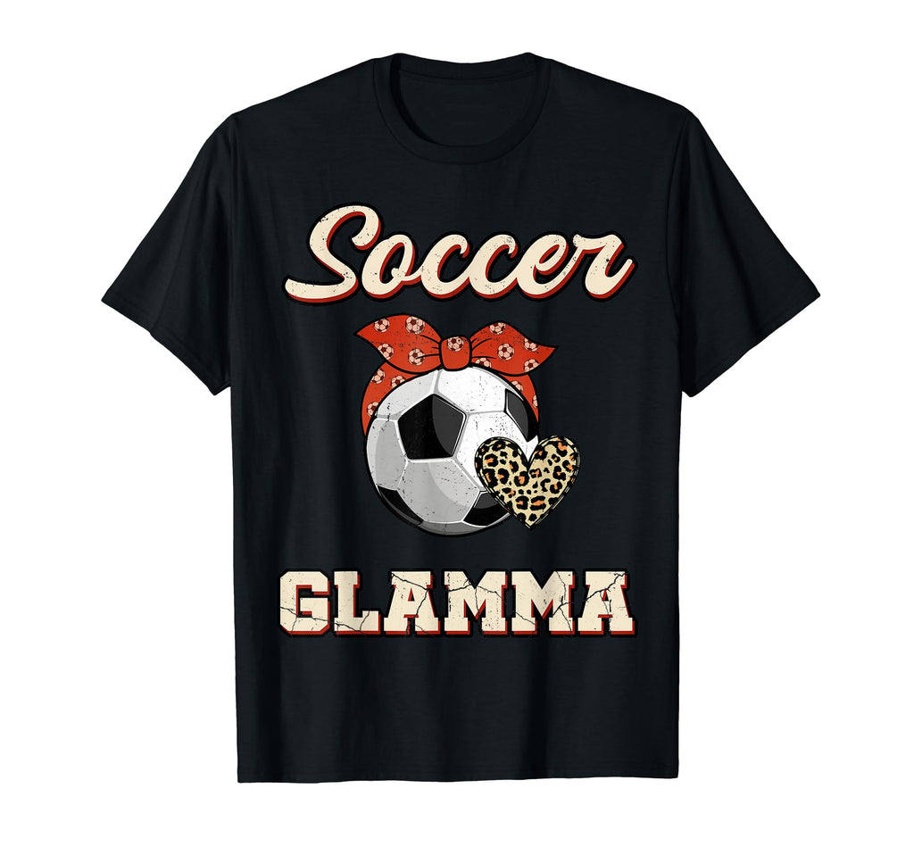 Soccer Glamma Bandana Leopard Heart T-Shirt - Streetwear Style for Adults