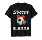 Soccer Glamma Bandana Leopard Heart T-Shirt - Streetwear Style for Adults