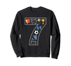 7Th Birthday 7 Year Old Football Sweatshirt - Aesthetic Graphic for Adults
