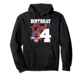 4Th Birthday Party Patriotic American Hoodie - Aesthetic Graphic Men Women