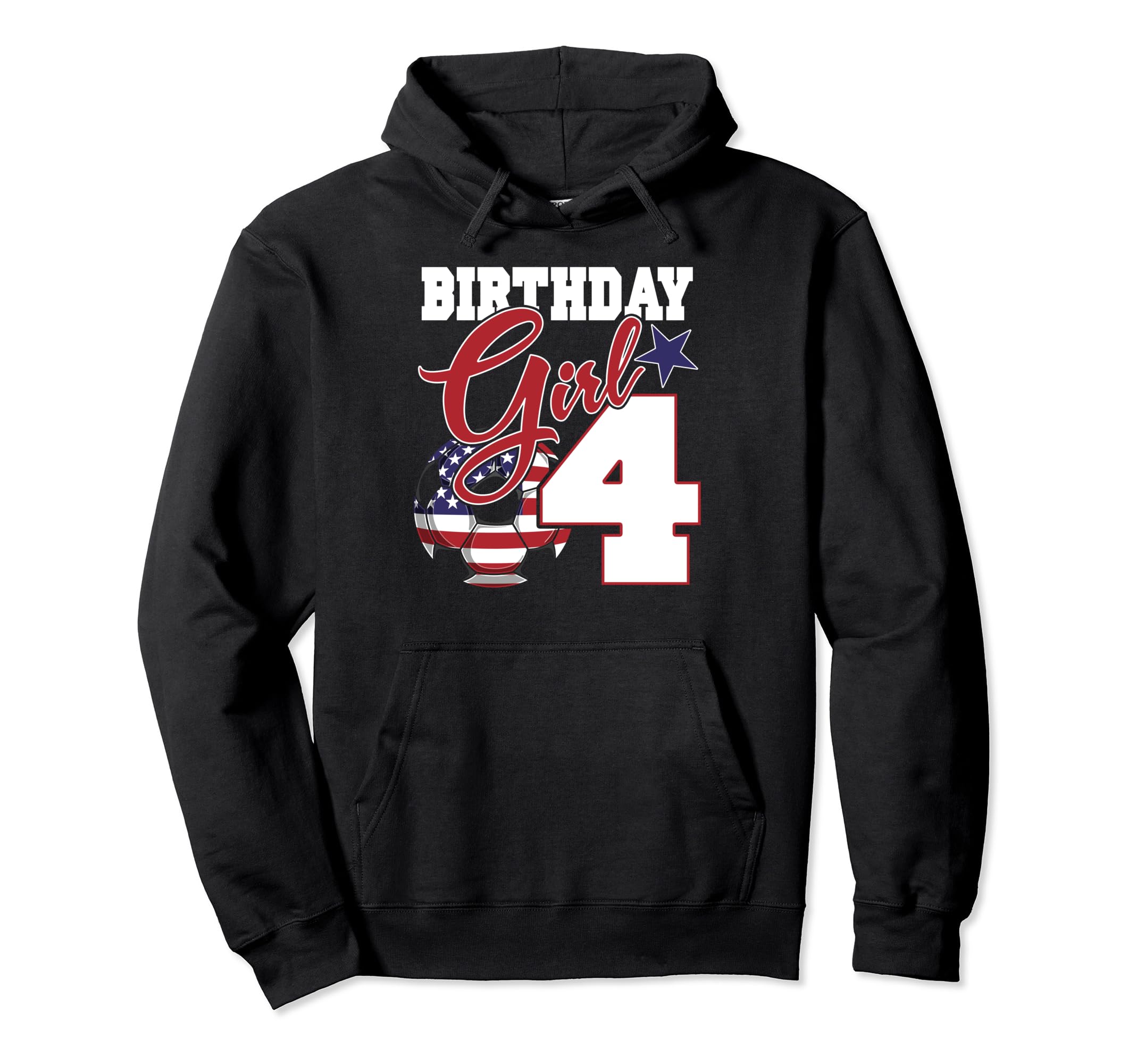 4Th Birthday Party Patriotic American Hoodie - Aesthetic Graphic Men Women