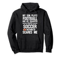Son Plays Football And Daughter Ball Hoodie - Casual Everyday Wear Unisex