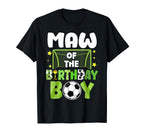 Soccer Maw Birthday Party Family Matching T-Shirt - Custom Art Print Unisex