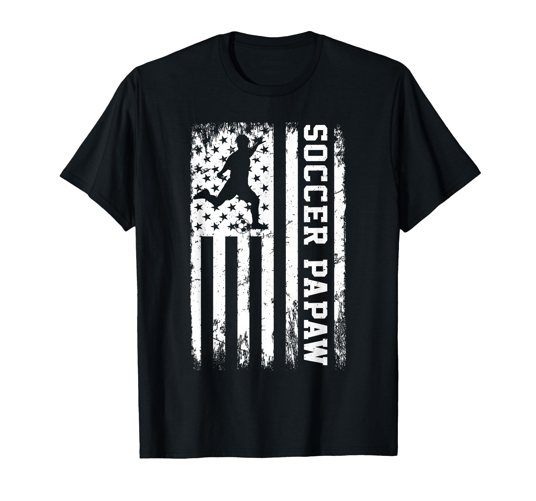 Soccer Papaw Usa American Flag T-Shirt - Streetwear Style Unisex