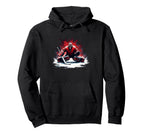 Ice Hockey Player Goalkeeper Ice Hockey Hoodie - Custom Art Print Unisex