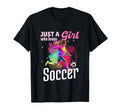 Just Who Loves Soccer Football T-Shirt - Casual Everyday Wear Men Women