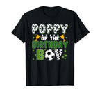 Poppy Birthday Soccer Group Family T-Shirt - Unique Graphic Men Women