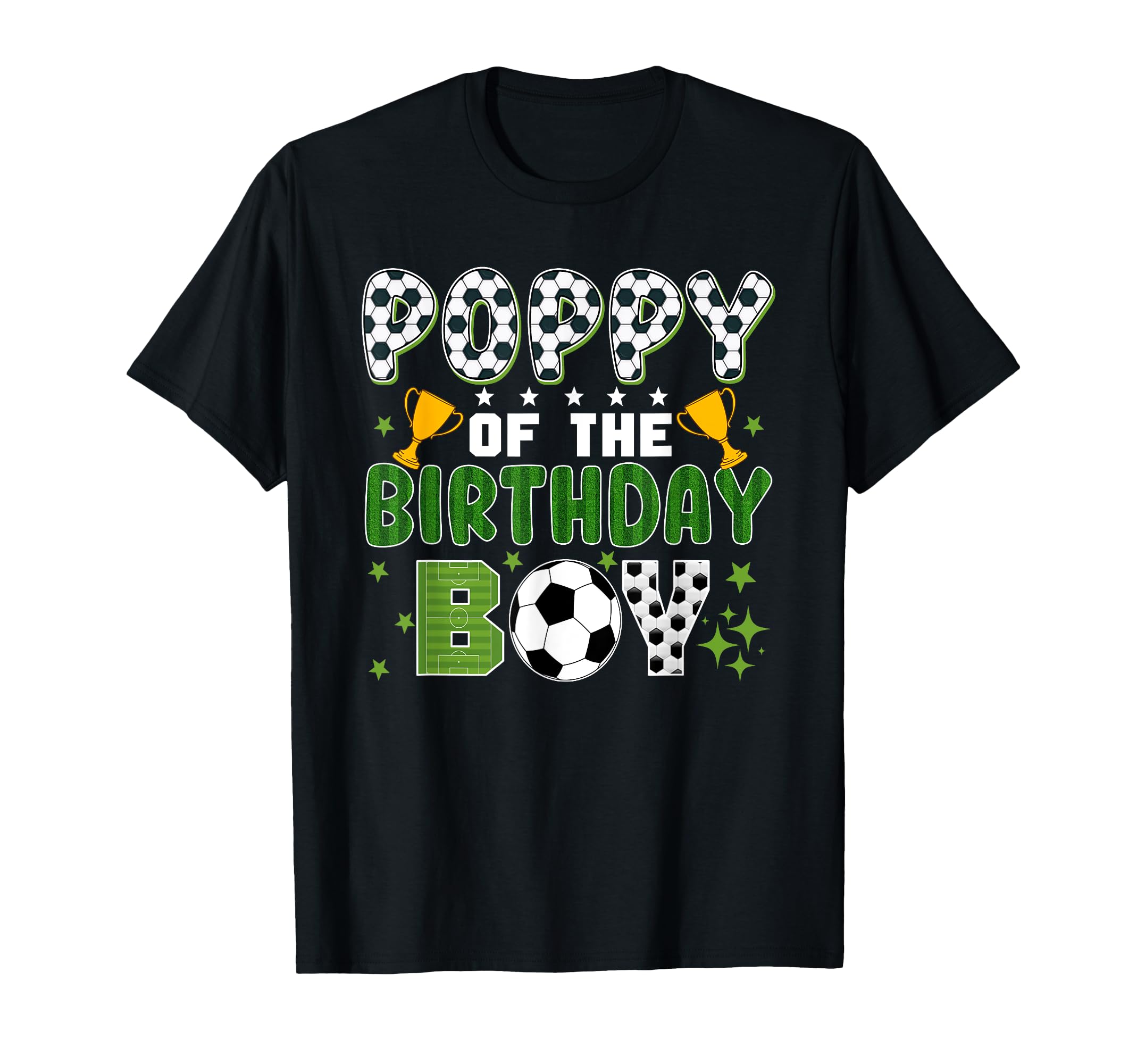 Poppy Birthday Soccer Group Family T-Shirt - Unique Graphic Men Women