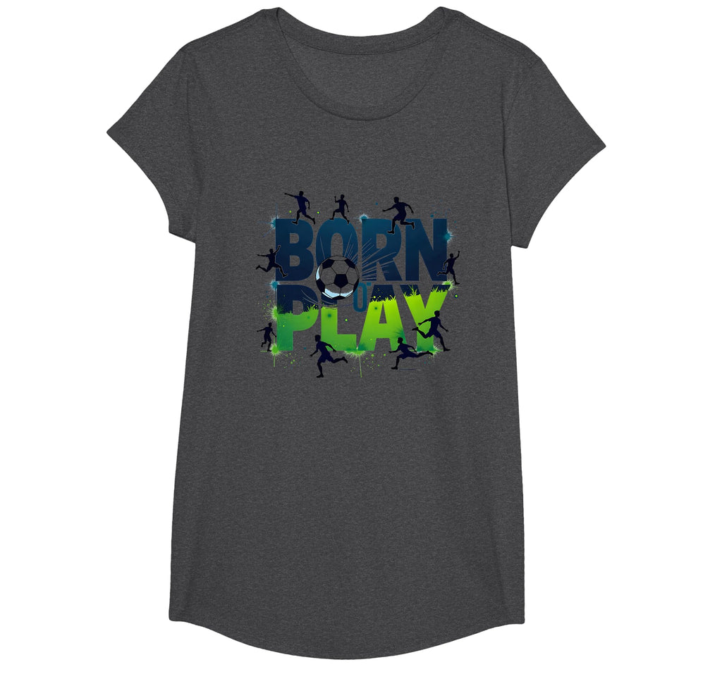 Born To Play Soccer Athlete Passion T-Shirt - Fun Novelty Design Unisex