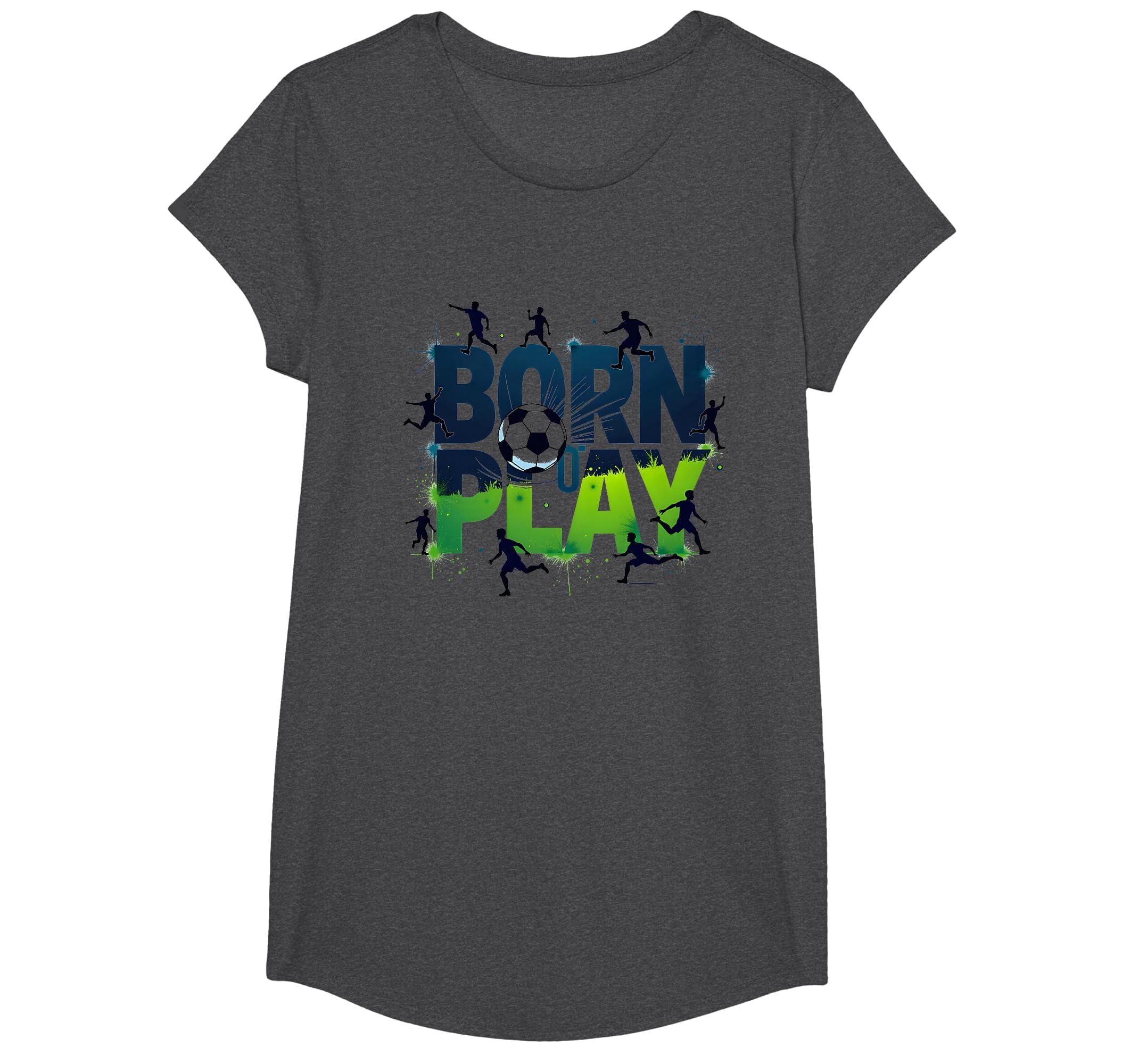 Born To Play Soccer Athlete Passion T-Shirt - Fun Novelty Design Unisex