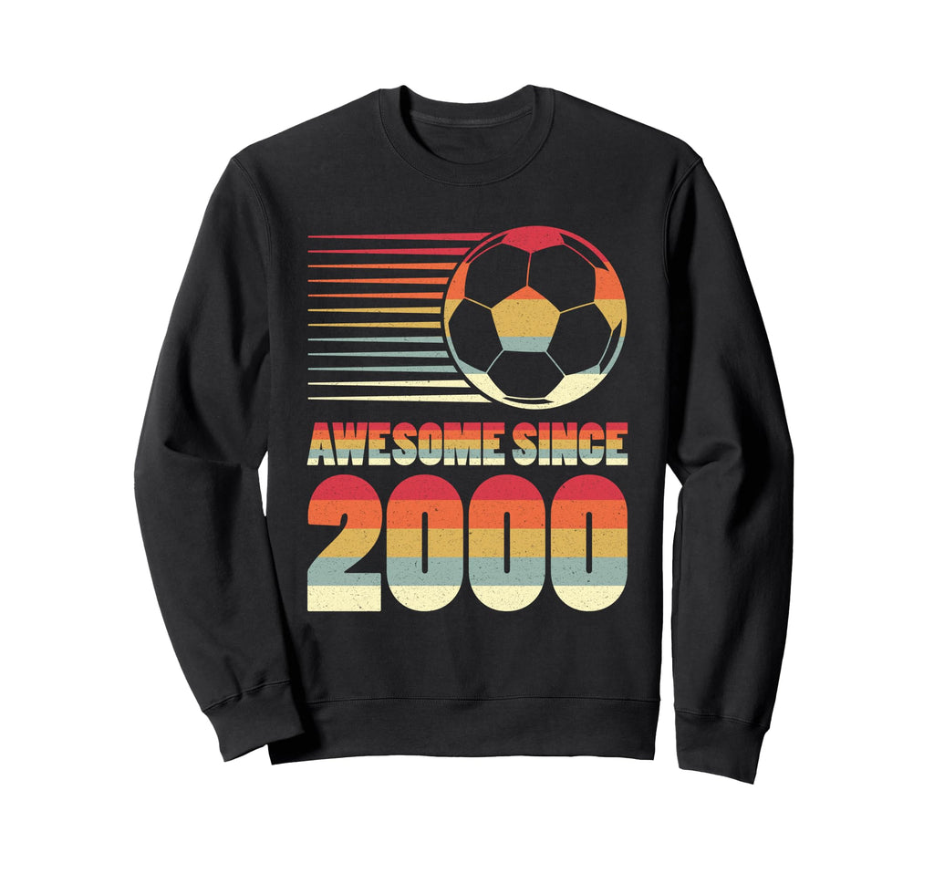 Awesome Since 2000 Soccer 26Th Sweatshirt - Trendy Graphic for Adults