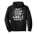 Goalie Football Shirts Sayings Hoodie - Streetwear Style for Adults
