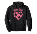 Womens Soccer Game Day Ladies Heart Hoodie - Novelty Apparel Men Women