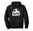 Soccer Nanny Gifts Mothers Day Hoodie - Aesthetic Graphic for Adults