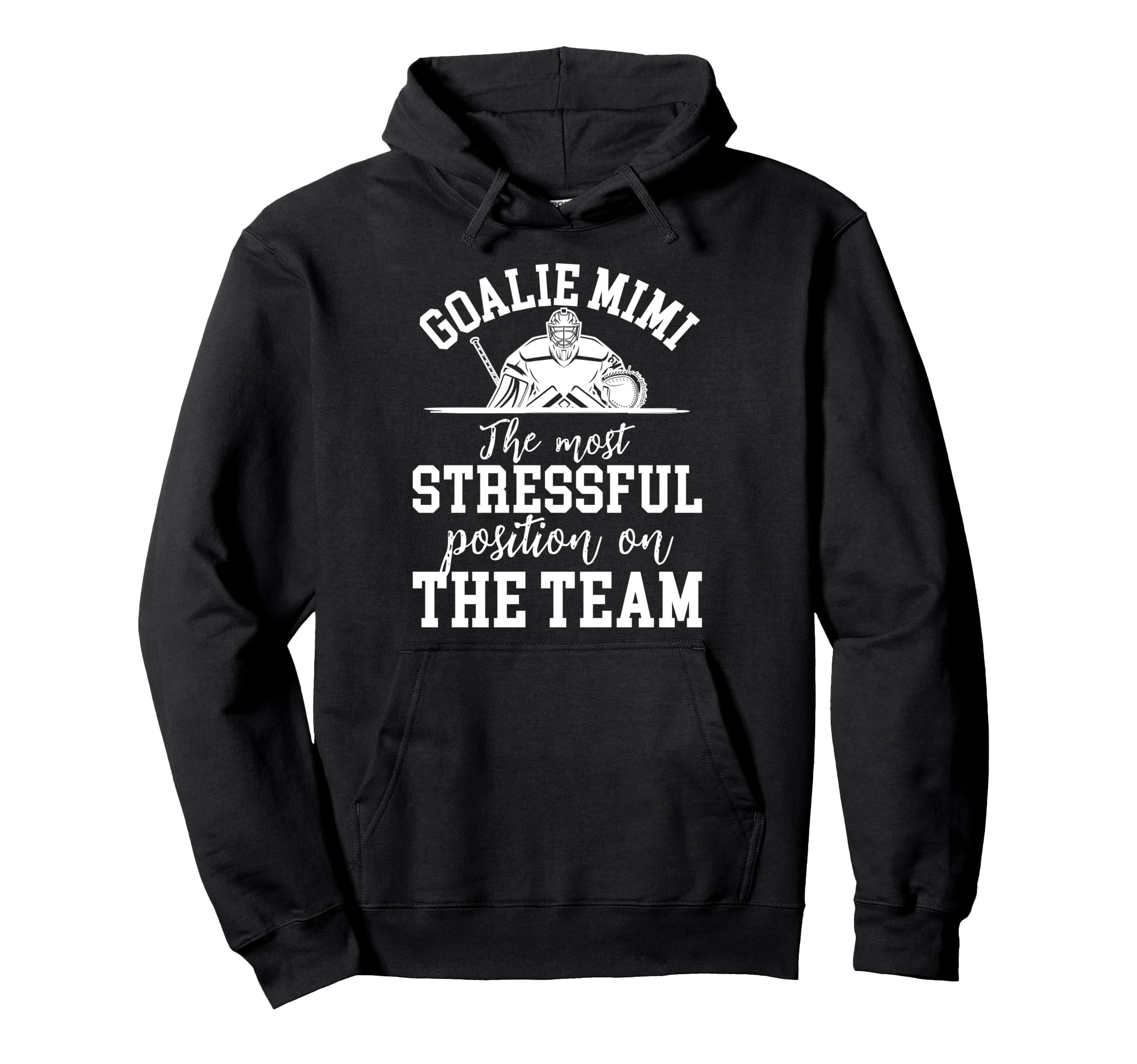 Funny Hockey Goalie Mimi Hockey Hoodie - Custom Art Print for Adults