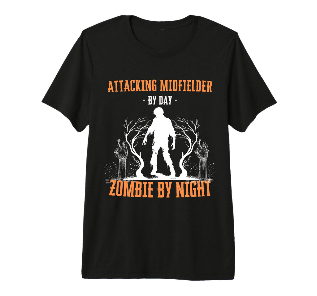 Attacking Midfielder Day Zombie Night T-Shirt - Graphic Print for Adults