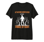 Attacking Midfielder Day Zombie Night T-Shirt - Graphic Print for Adults