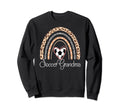 Soccer Grandma Boho Rainbow Funny Sweatshirt - Novelty Apparel Unisex