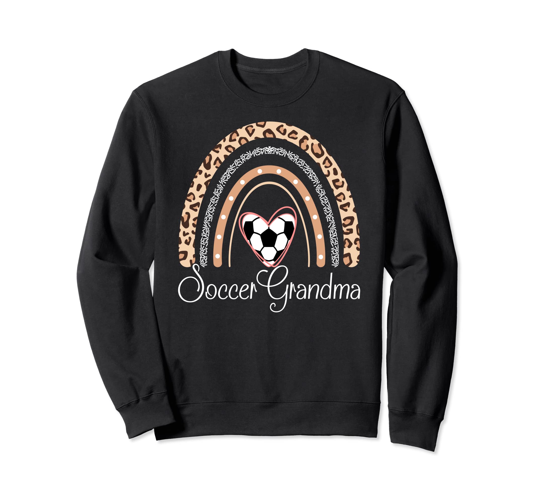 Soccer Grandma Boho Rainbow Funny Sweatshirt - Novelty Apparel Unisex