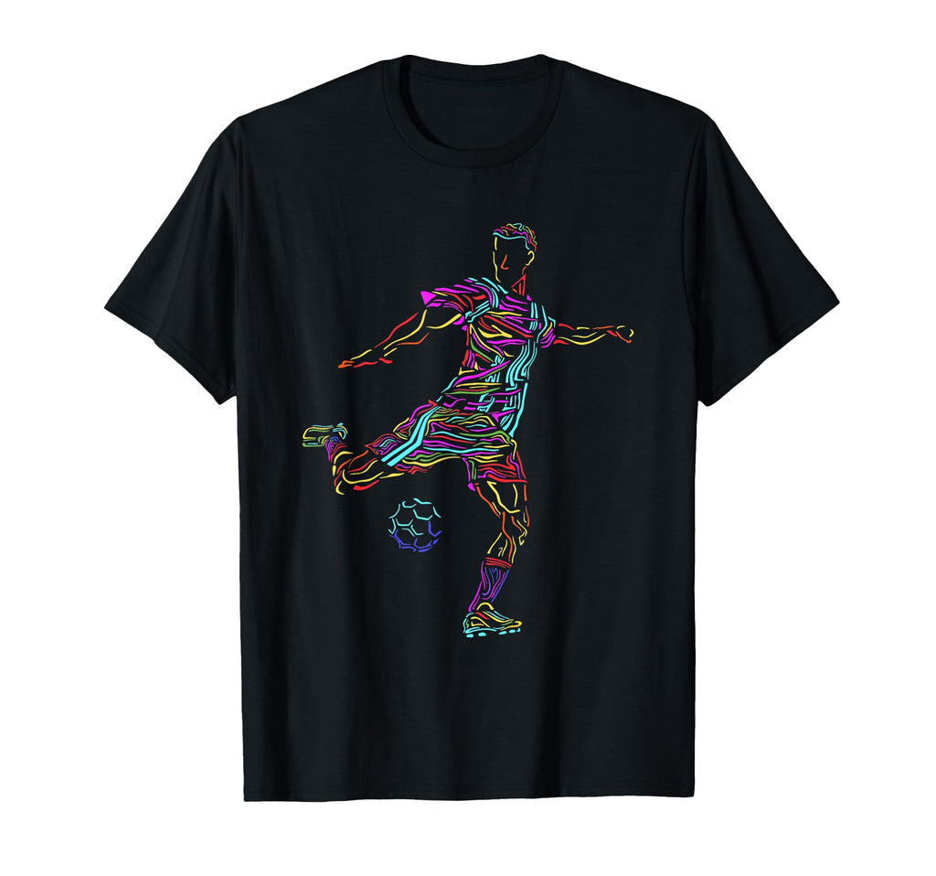 Soccer Athlete Sports Drawing T-Shirt - Streetwear Style Men Women