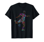 Soccer Athlete Sports Drawing T-Shirt - Streetwear Style Men Women