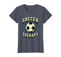 Soccer Is My Therapy Funny Soccer T-Shirt - Custom Art Print for Adults