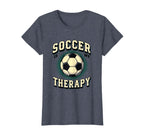 Soccer Is My Therapy Funny Soccer T-Shirt - Custom Art Print for Adults
