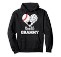 Ball Grammy Heart Funny Baseball Volleyball Hoodie - Trendy Graphic Unisex